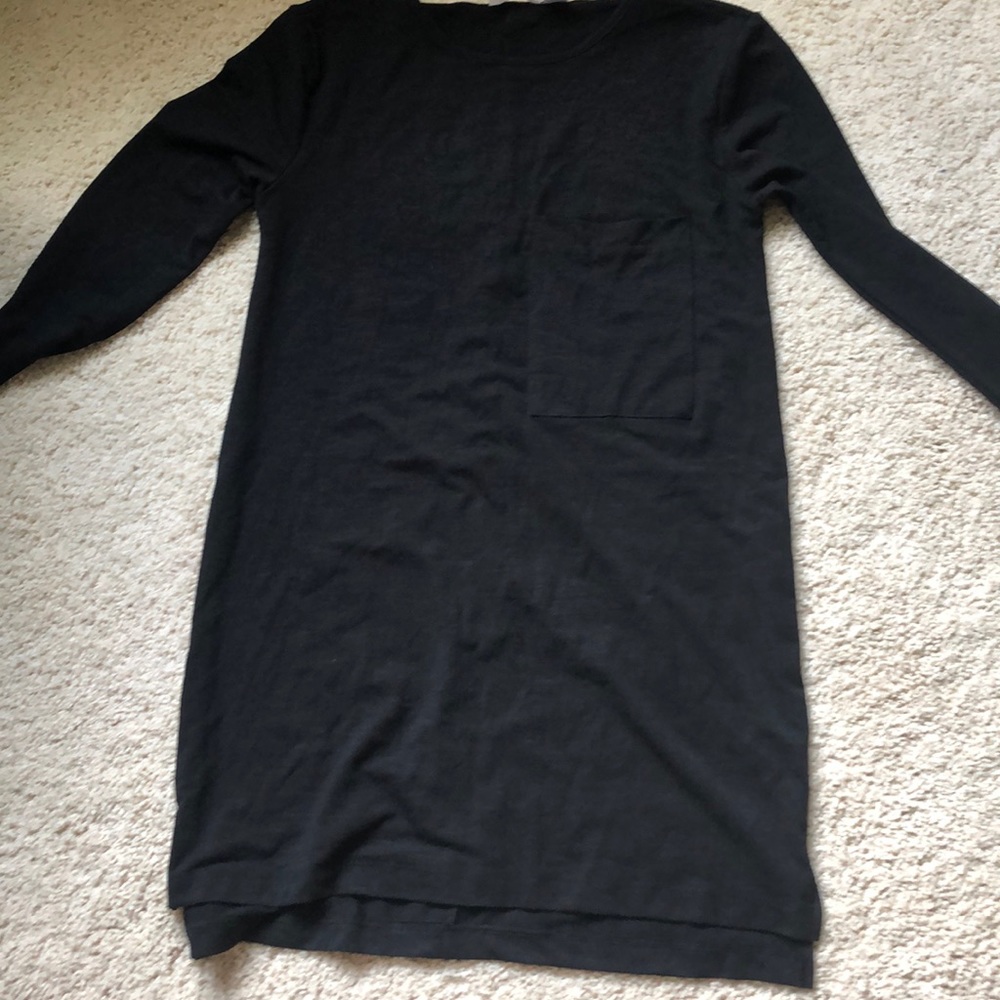 Black t shirt material dress/tunic